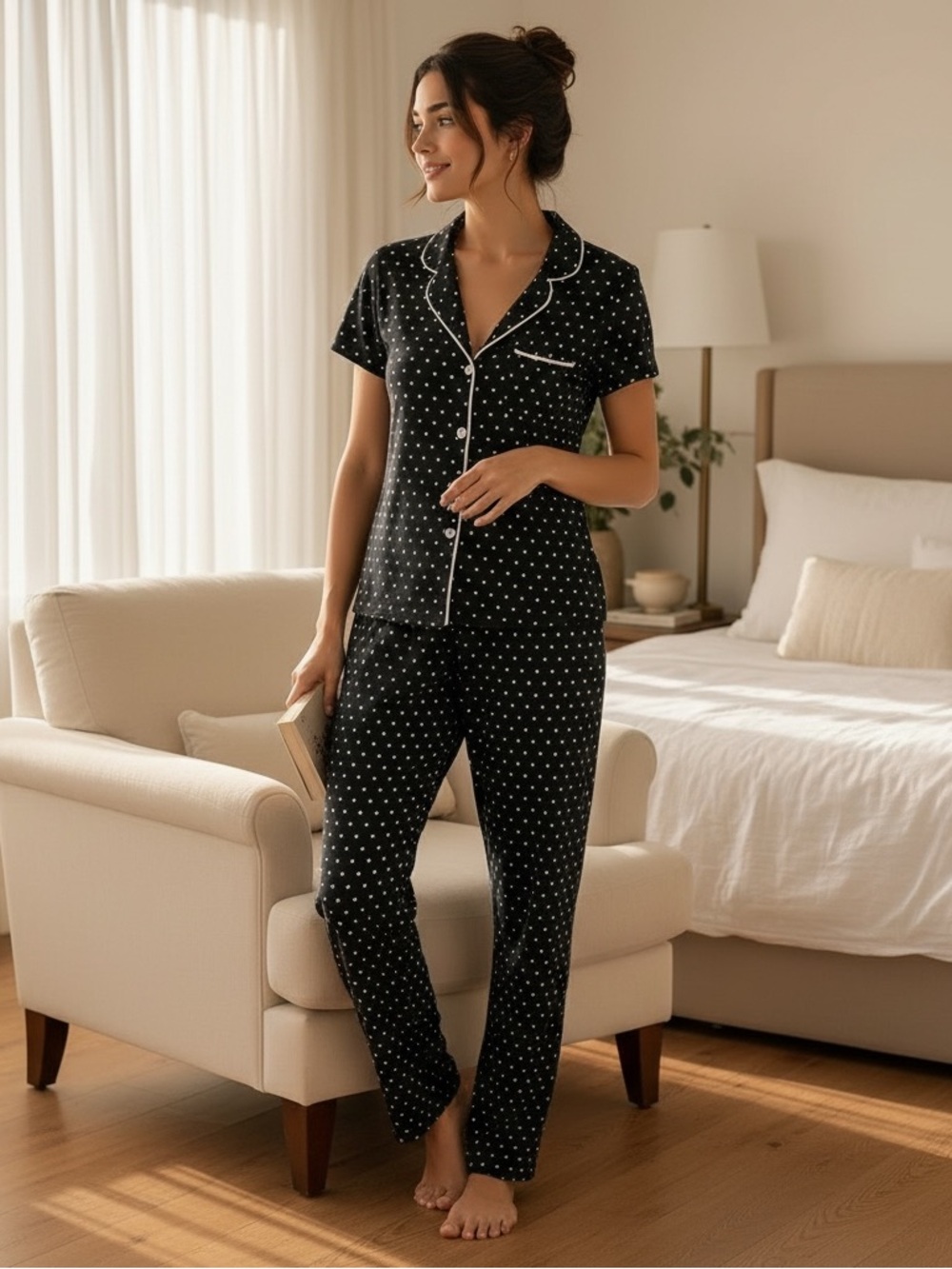Love To Sleep Polka Dot Pajama Set